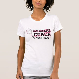 Personalised Womens Tennis Coach T-shirt