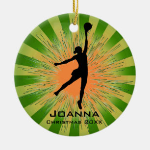 Personalised Women's Volleyball Ornament