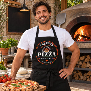 Personalised Wood Fired Pizza Vintage Pizzeria Apron