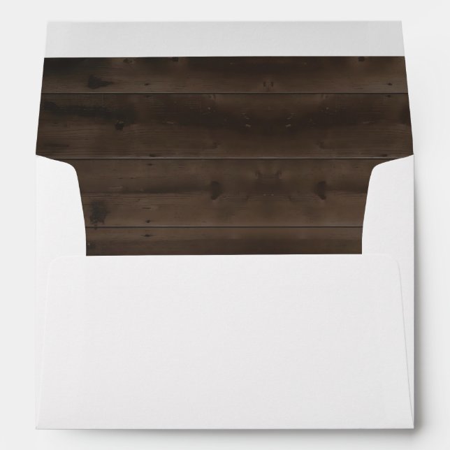 Personalised Wood Grain Background Envelope Liner (Back (Bottom))