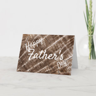Personalised Wood Grain Pattern Card