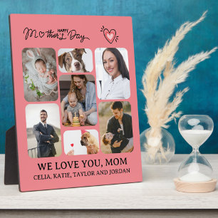 Personalised Wooden Photo Plaque Gift for Mum