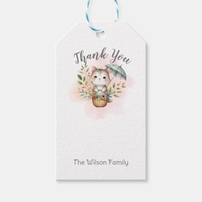 Personalised Woodland Animals Gift Tags (Front)