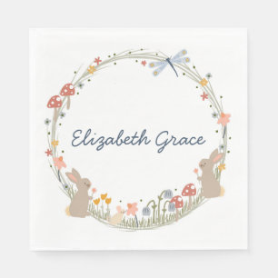 Personalised Woodland Baby Shower Napkins