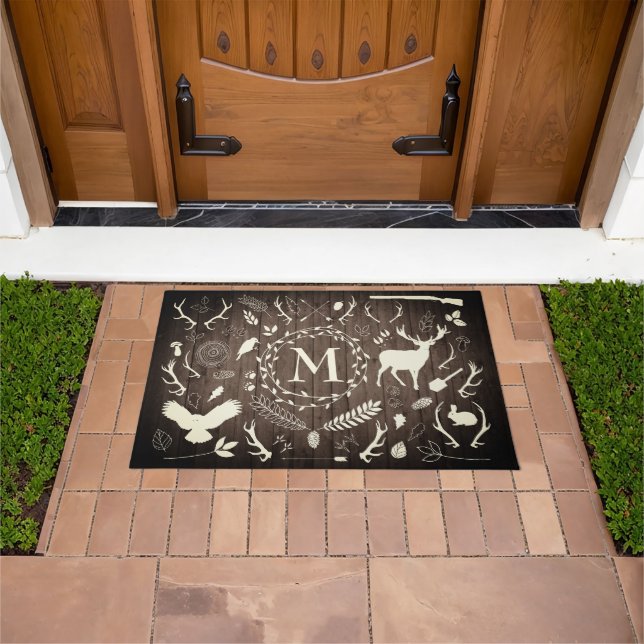 Personalised Woodland Barn Accent Door Floor Mat (Outdoor)