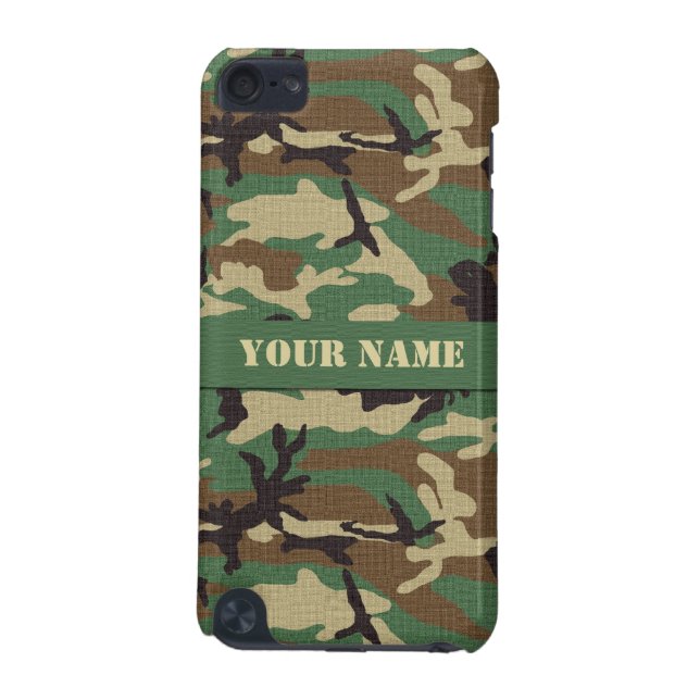 Personalised Woodland Camo iPod Touch 5G Case (Back)