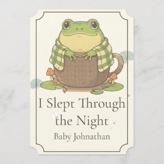 Personalised Woodland Meet Zochi Milestone Card
