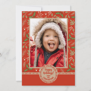 Personalised Woodlands Holiday Card