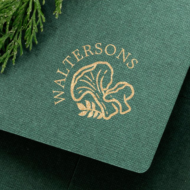 Personalised Woodsy Forest Mushrooms Wax Seal Stam Rubber Stamp (Personalized Woodsy Forest Mushrooms Wax Seal Stam Rubber Stamp)