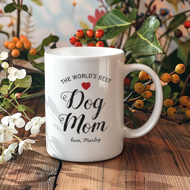 Personalised “World’s Best Dog Mum” Mug (Creator Uploaded)