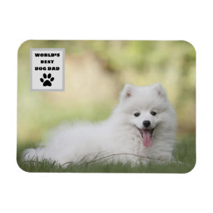 Personalised World's Best Dog Dad Custom Photo Magnet