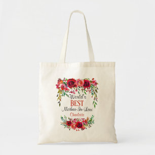 Personalised World's Best Mother-In-Law Tote Bag