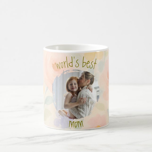 Personalised 'World's Best Mum' Floral Mug  (Center)