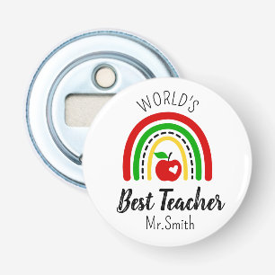 Personalised World's Best Teacher Bottle Opener
