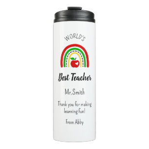 Personalised World's Best Teacher Thermal Tumbler