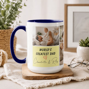 Personalised World's Greatest Dad Photo Father’s Mug