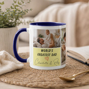 Personalised World's Greatest Dad Photo Father’s Mug