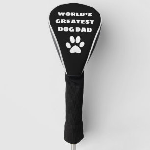 Personalised World's Greatest Dog Dad Custom Text Golf Head Cover