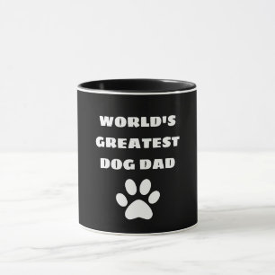 Personalised World's Greatest Dog Dad Custom Text Mug
