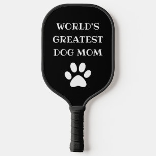 Personalised World's Greatest Dog Mum Custom Text Pickleball Paddle