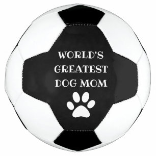 Personalised World's Greatest Dog Mum Custom Text Soccer Ball