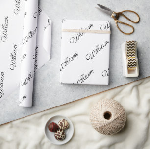 Personalised wrapping paper 