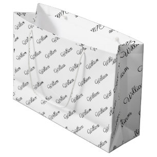 Personalised wrapping paper large gift bag