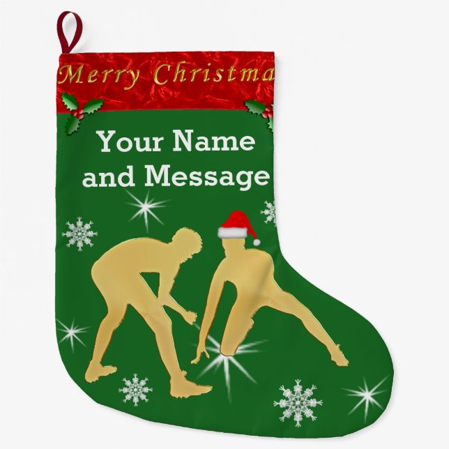 Personalised Wrestling Christmas Stockings (Front)