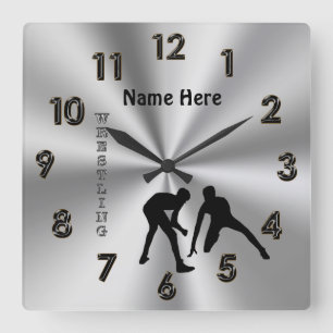 Personalised Wrestling Clocks with His NAME