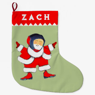 Personalised Wrestling Large Christmas Stocking