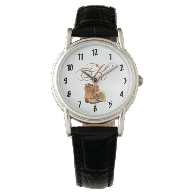 Personalised Wrist Watch Summer Country Wedding Ru (Front)