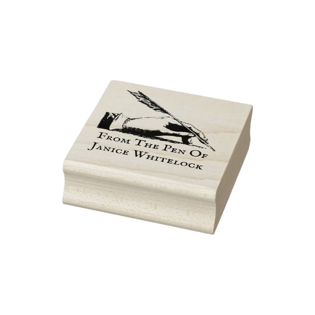 Personalised Writer's Wooden Stamp (Stamp)