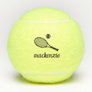 Personalised Writing Script Name Tennis Balls