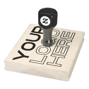 Personalised XL Large Business Logo Custom Rubber  Stamp