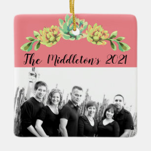 Personalised XMAS Ornament Bohemian Cactus Succule