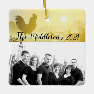 Personalised XMAS Ornament Sunny Morning Farm Coun