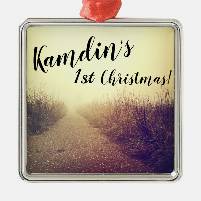 Personalised XMAS Ornament Sunrise Pathway Walkway (Front)