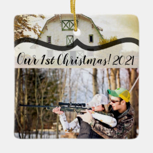 Personalised XMAS Ornament Sunset Barn Country Rus