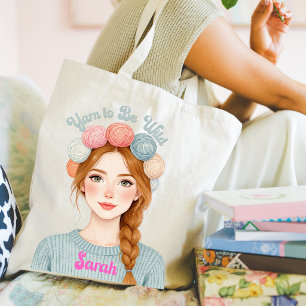 Personalised Yarn to Be Wild Tote Bag