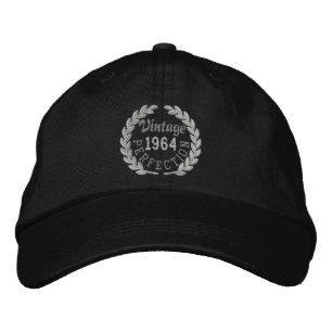 Personalised YEAR Perfection Laurels Embroidery Embroidered Hat