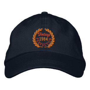 Personalised YEAR Perfection Laurels Embroidery Embroidered Hat