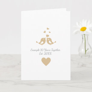 Personalised Years Together Anniversary Gift Card