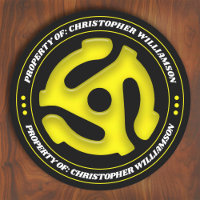 Personalised Yellow 45 Record Insert