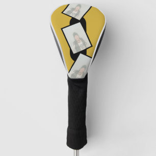 Personalised Yellow Golf Head Cover with Photos
