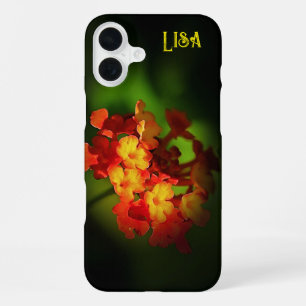 Personalised Yellow Orange Flower iPhone Case