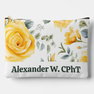 Personalised Yellow Roses and RX Symbol Backpack