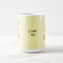 personalised yellow stripe duckling birthday plate