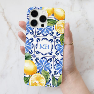 Personalised Yellow Watercolor Lemon Citrus Fruit iPhone 16 Pro Max Case