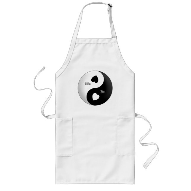 Personalised Yin Yang Love Apron (Front)