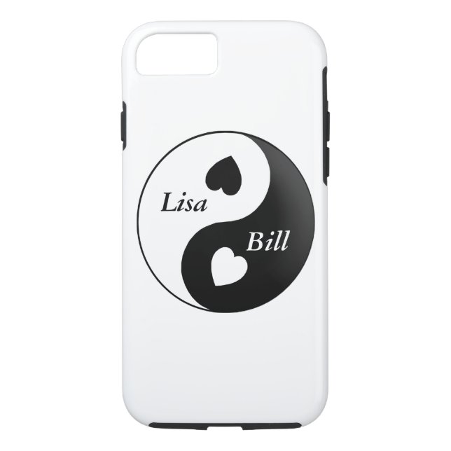 Personalised Yin Yang Love iPhone 7 Case (Back)